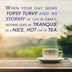 Steaming cup of Tetley green tea highlighting fresh aroma.