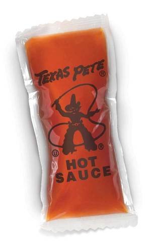 Texas Pete hot sauce packet 7g for on-the-go flavor and easy portion control
