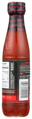 Texas Pete Hotter Hot Sauce label close-up featuring wings recipe.
