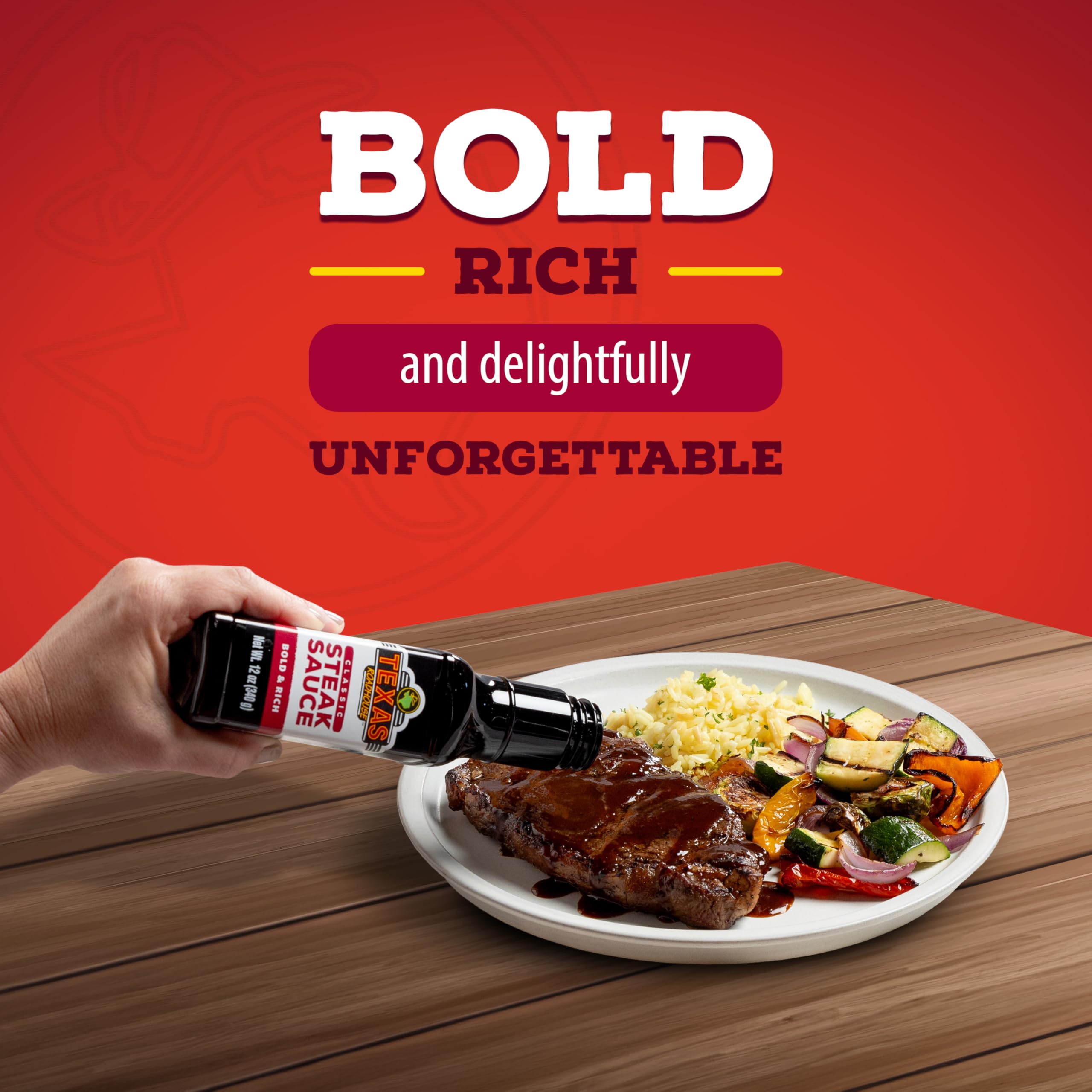 Texas Roadhouse Classic Steak Sauce in a marinade bowl for bold seasoning.
