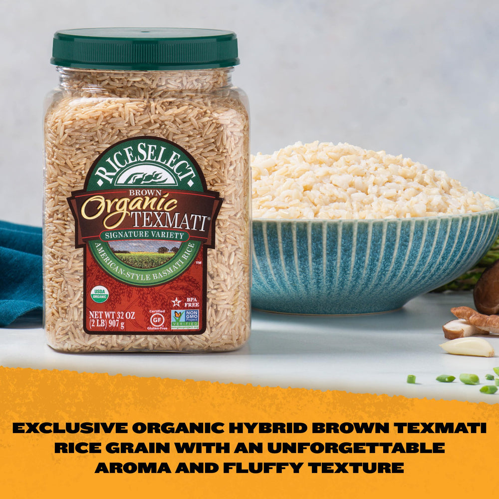 Texmati Brown Rice aroma steaming, a flavorful base for bowls and sides.