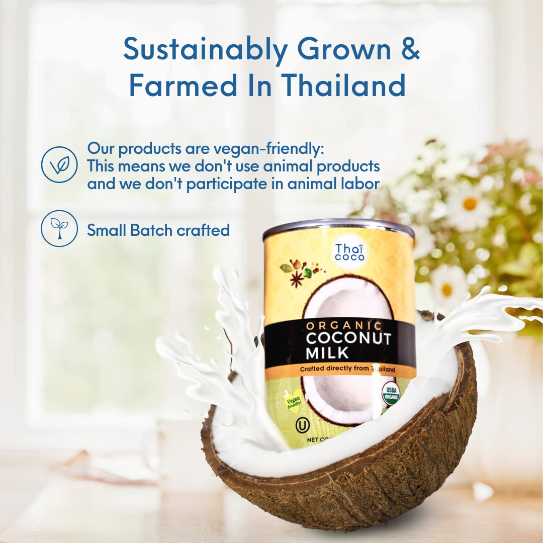 Thai Coco Organic Certification label signals USDA organic and non-GMO quality