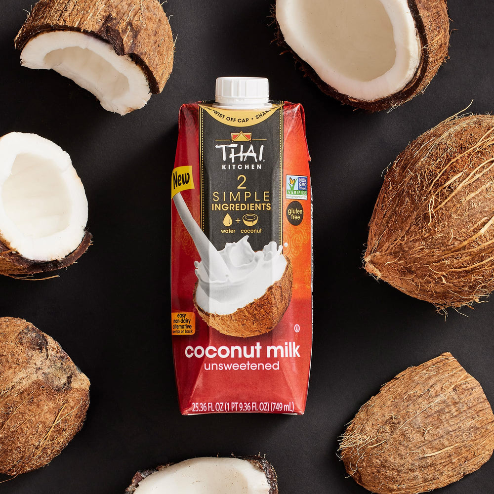 Creamy texture of Thai Kitchen Unsweetened Coconut Milk.