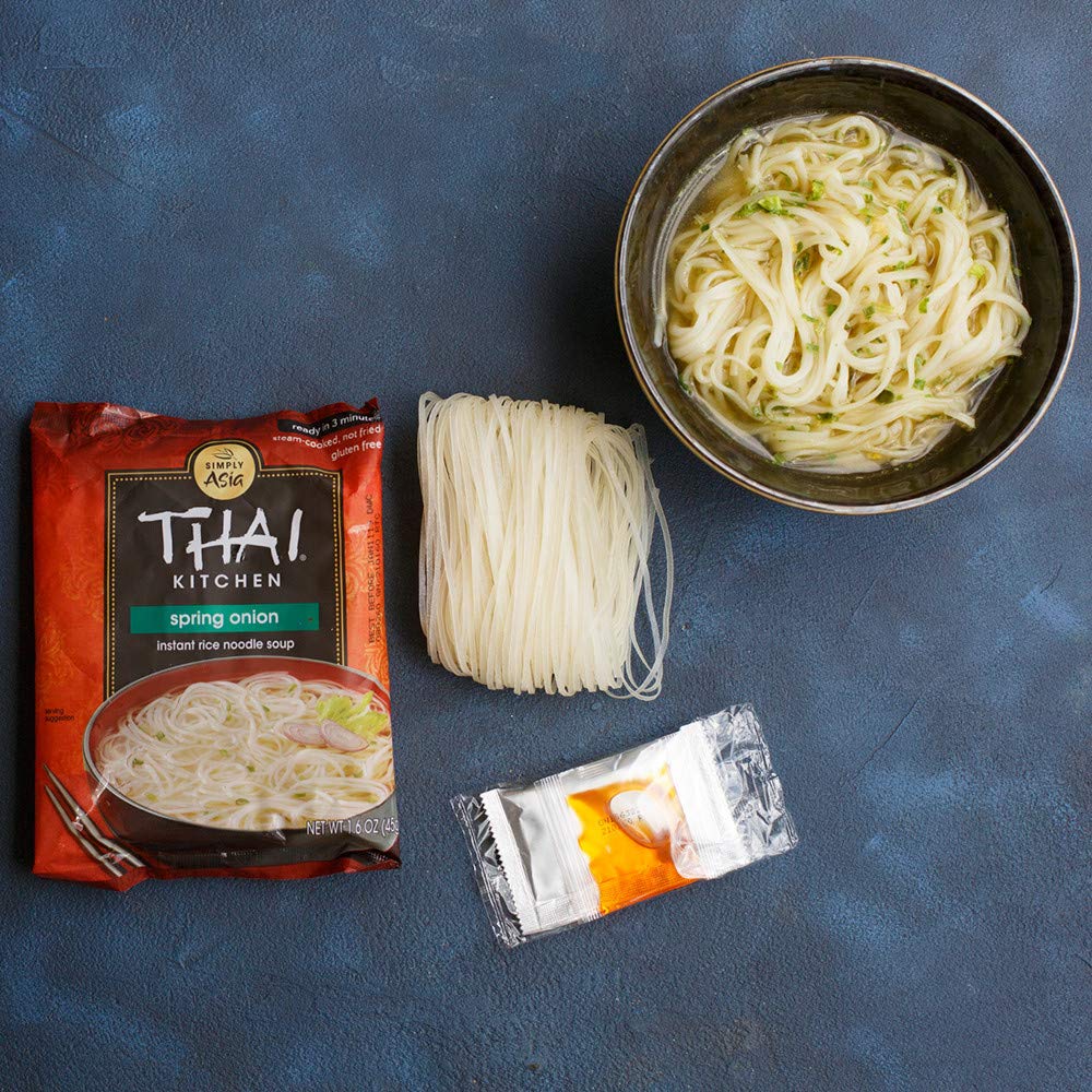 Thai Kitchen gluten-free spring onion ingredients seen on a fresh board