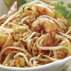 Thai Kitchen gluten-free noodles ready to join a comforting soup bowl.