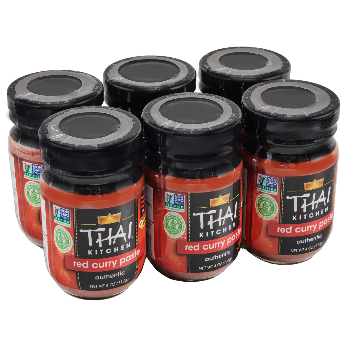Thai Kitchen Red Curry Paste bottle for quick, flavorful Thai weeknight dishes.