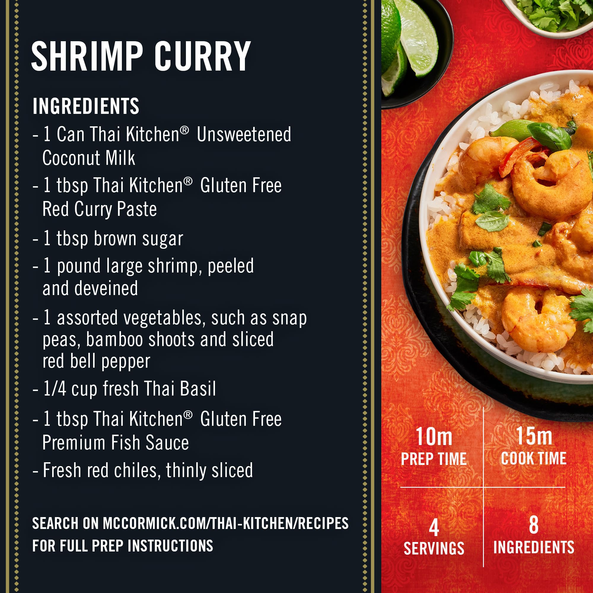 Thai Kitchen Red Curry Paste steaming curry bowl ready to serve