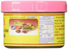 Thai Shrimp Paste packaging on display for Thai cooking.