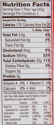 Thai Kitchen gluten-free soup pack side view highlighting compact portions