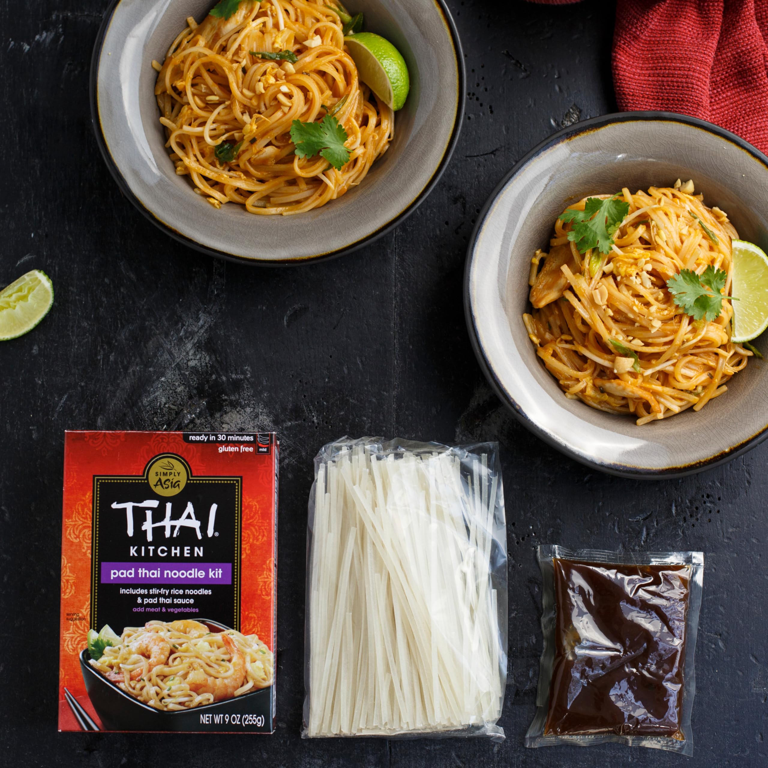 Thai Kitchen kitchen scene with skillet, promoting quick dinner options for busy evenings.