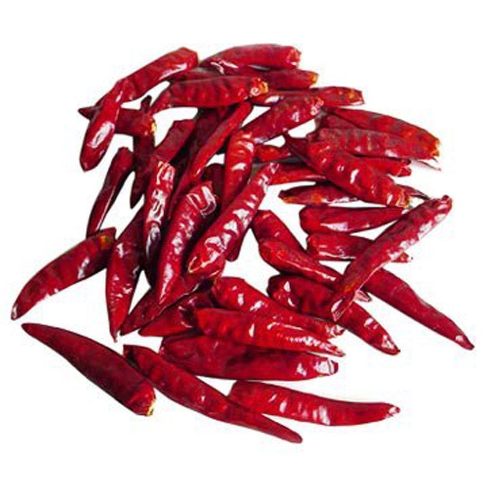Thailand Thai whole dried chile pack-shot enhances curries and garnishes.