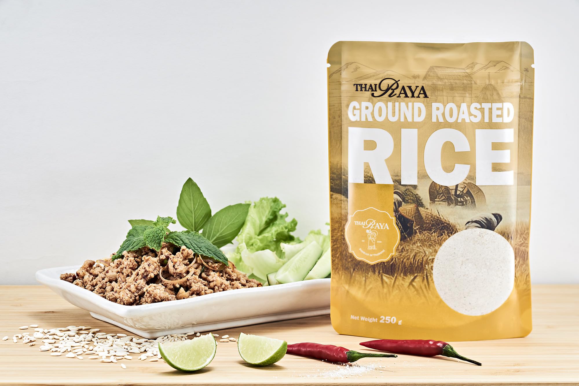 ThaiRaya kitchen-ready pantry staple in a zip bag keeps freshness.