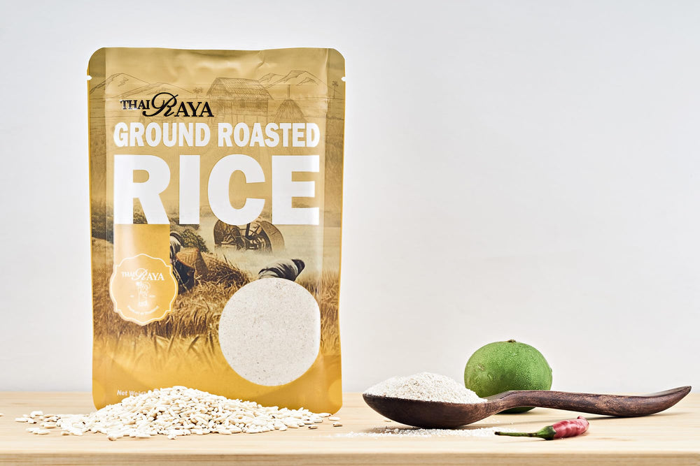 ThaiRaya ground roasted rice ready-to-use pantry staple for Thai favorites.