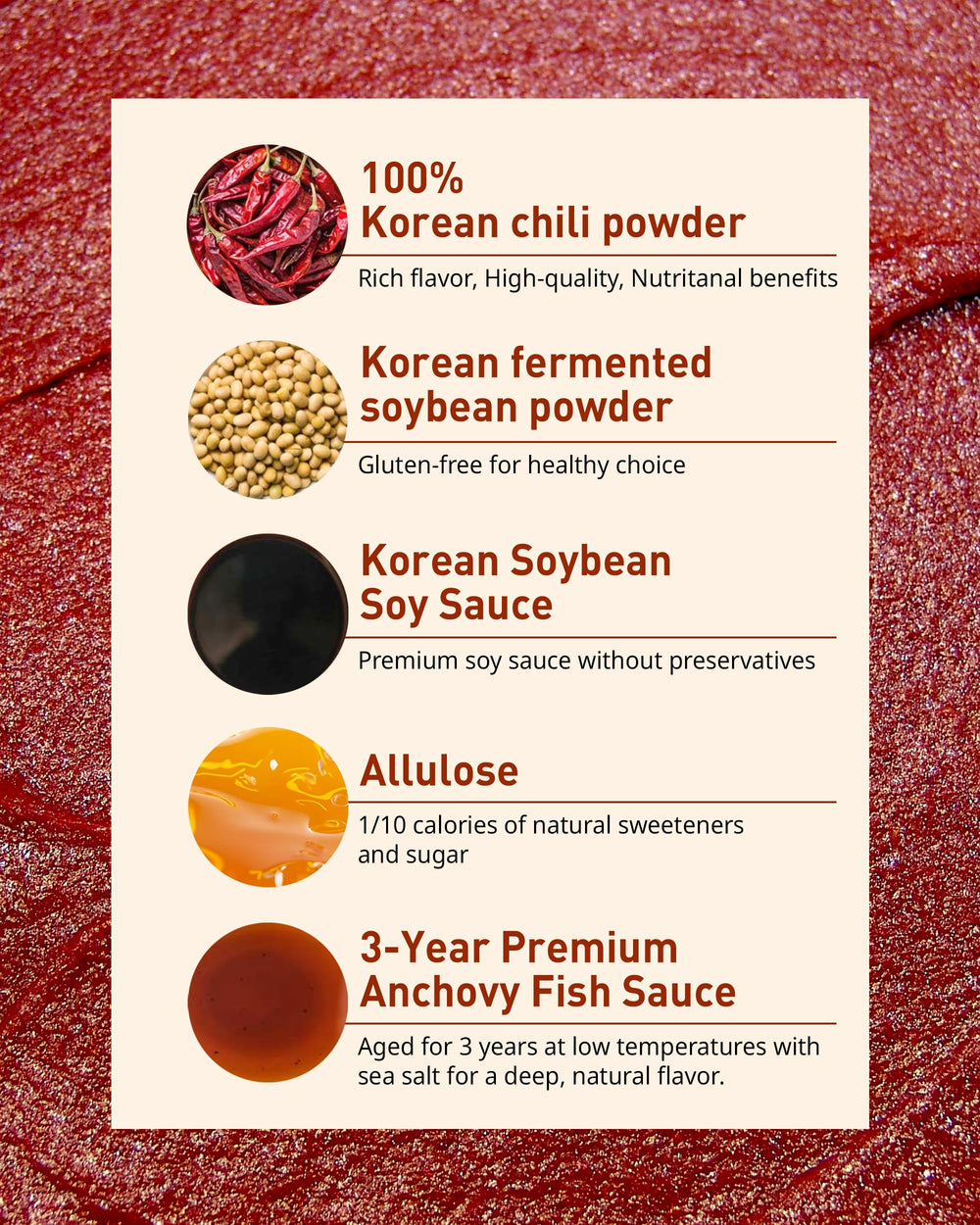 Thank-you Gochujang packaging close-up showing premium sourcing