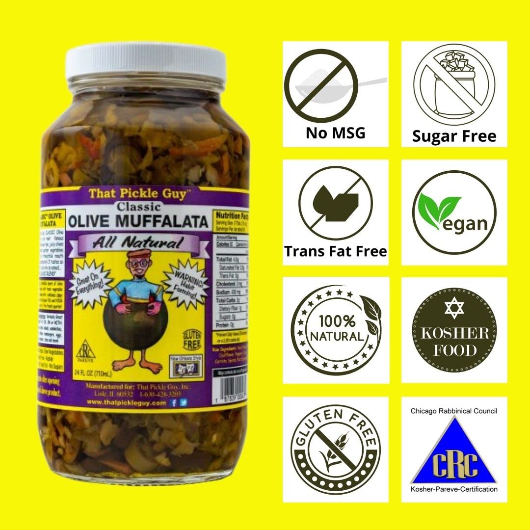 That Pickle Guy olive muffalata salad topper brings savory complexity