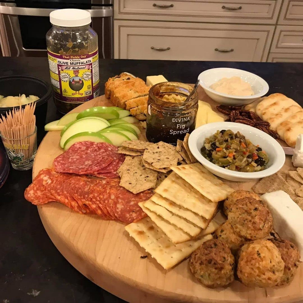 That Pickle Guy olive muffalata on pasta adds vibrant olive notes