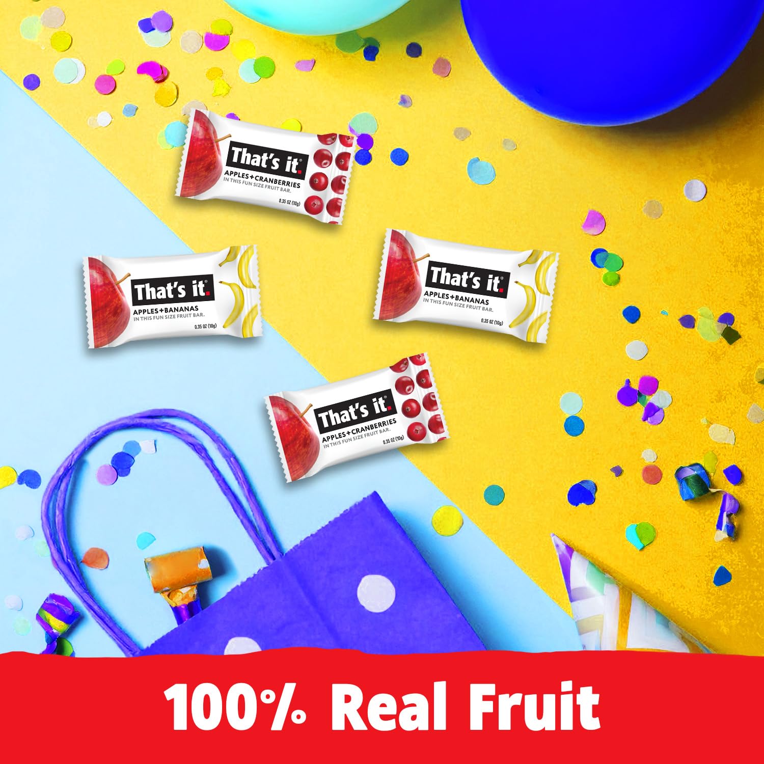 That’s it Gluten-free vegan fruit bars close-up underscores simple ingredients.