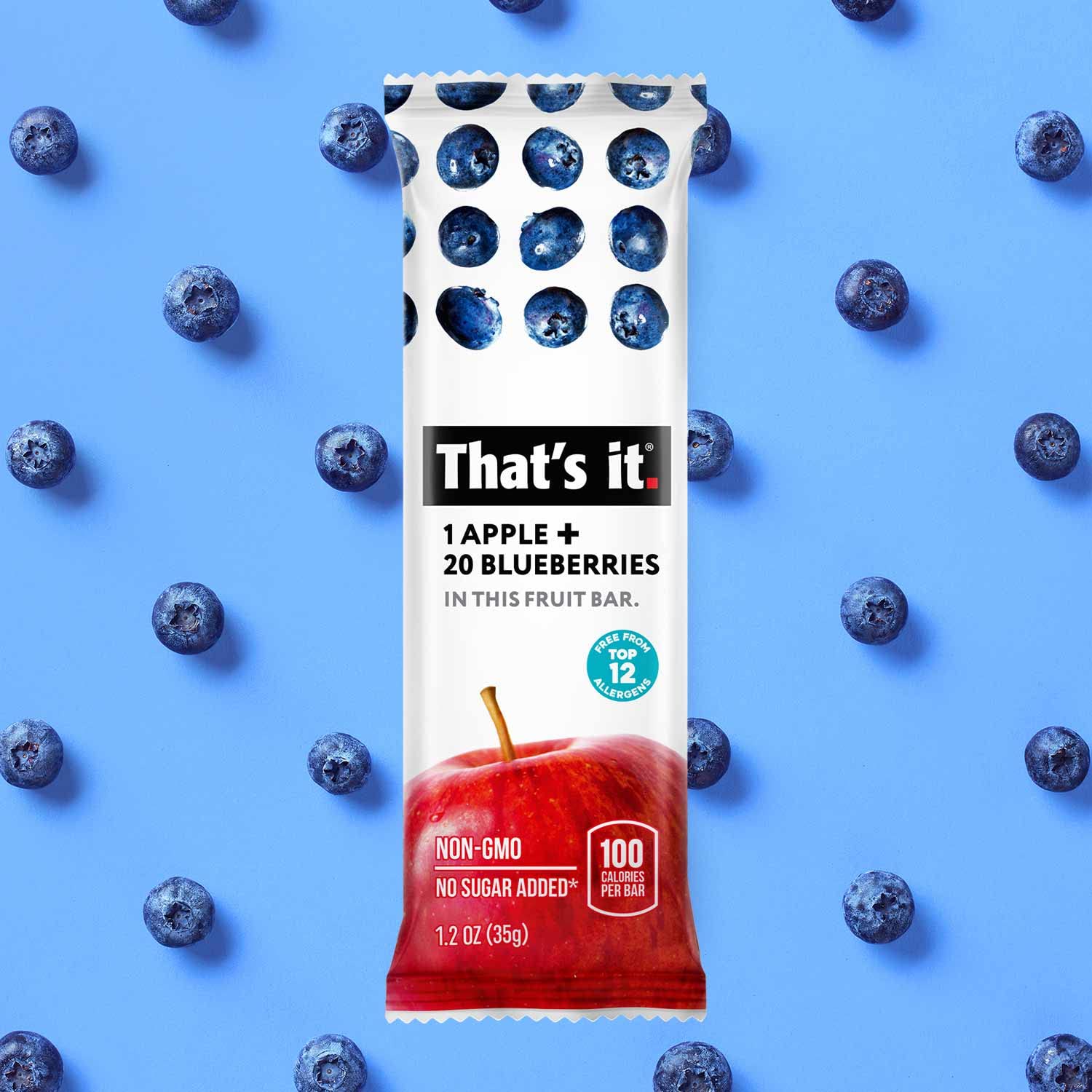That's it Apple + Blueberry bar lunchbox moment, perfect kids snack.
