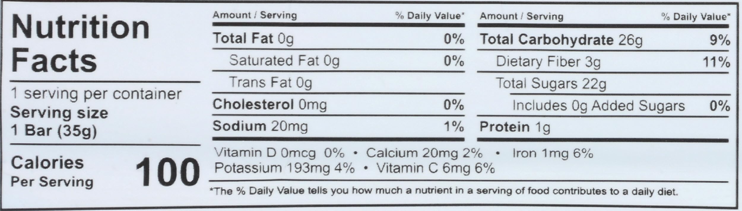 That's It Apple Cherry Fruit Bar ingredients view shows apples and cherries