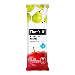 That's it Apple + Pear bar nut-free design, ideal for school lunches.