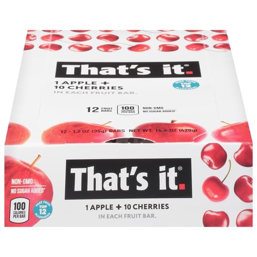 That's It bar ingredients label emphasizing simple natural ingredients