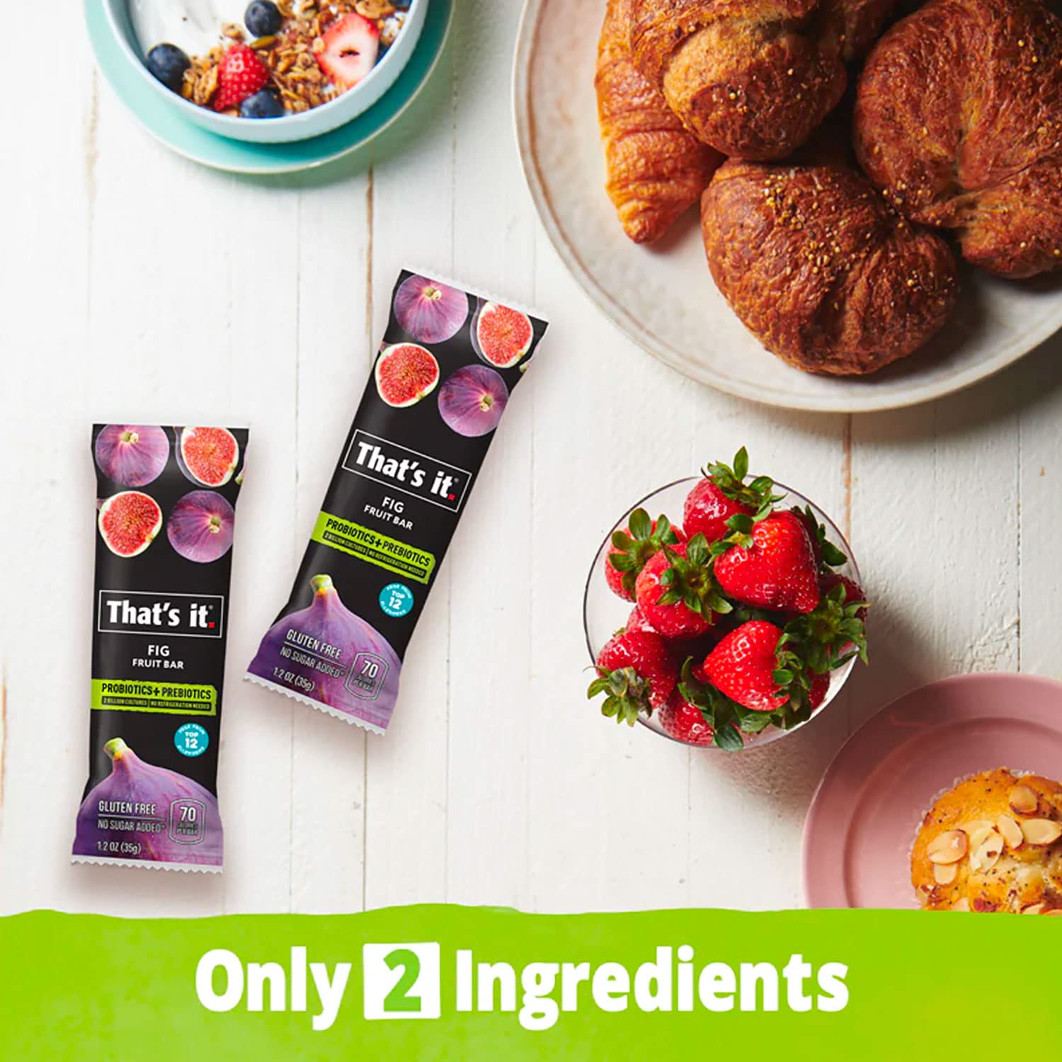 That's it Probiotic Bar 70 calories per bar for a light, natural bite