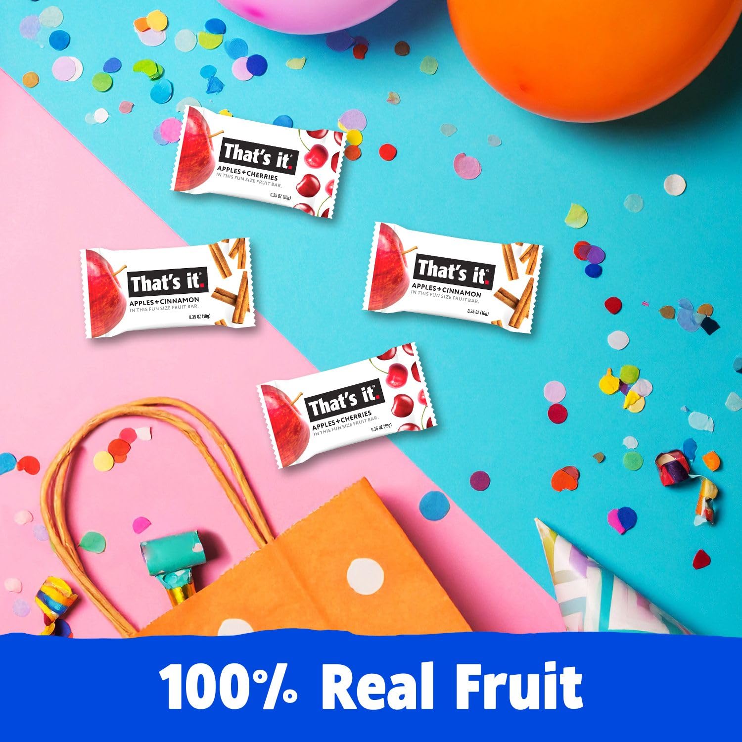 That's it Chewy fruit bars offer a portable energy boost for on-the-go.