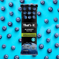 That's it Blueberry Bar close-up shows fruit texture and natural color.
