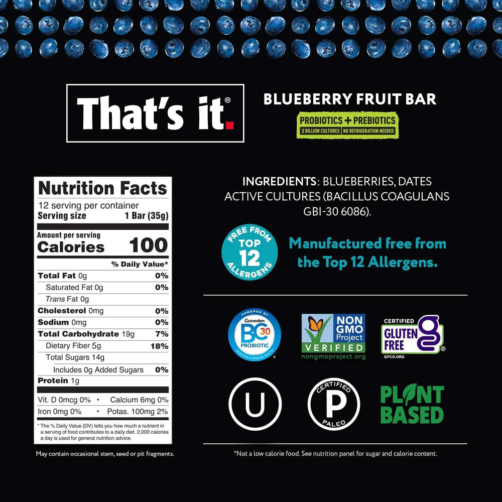 That's it Probiotic Bars on the go, ready in gym bag or lunchbox.