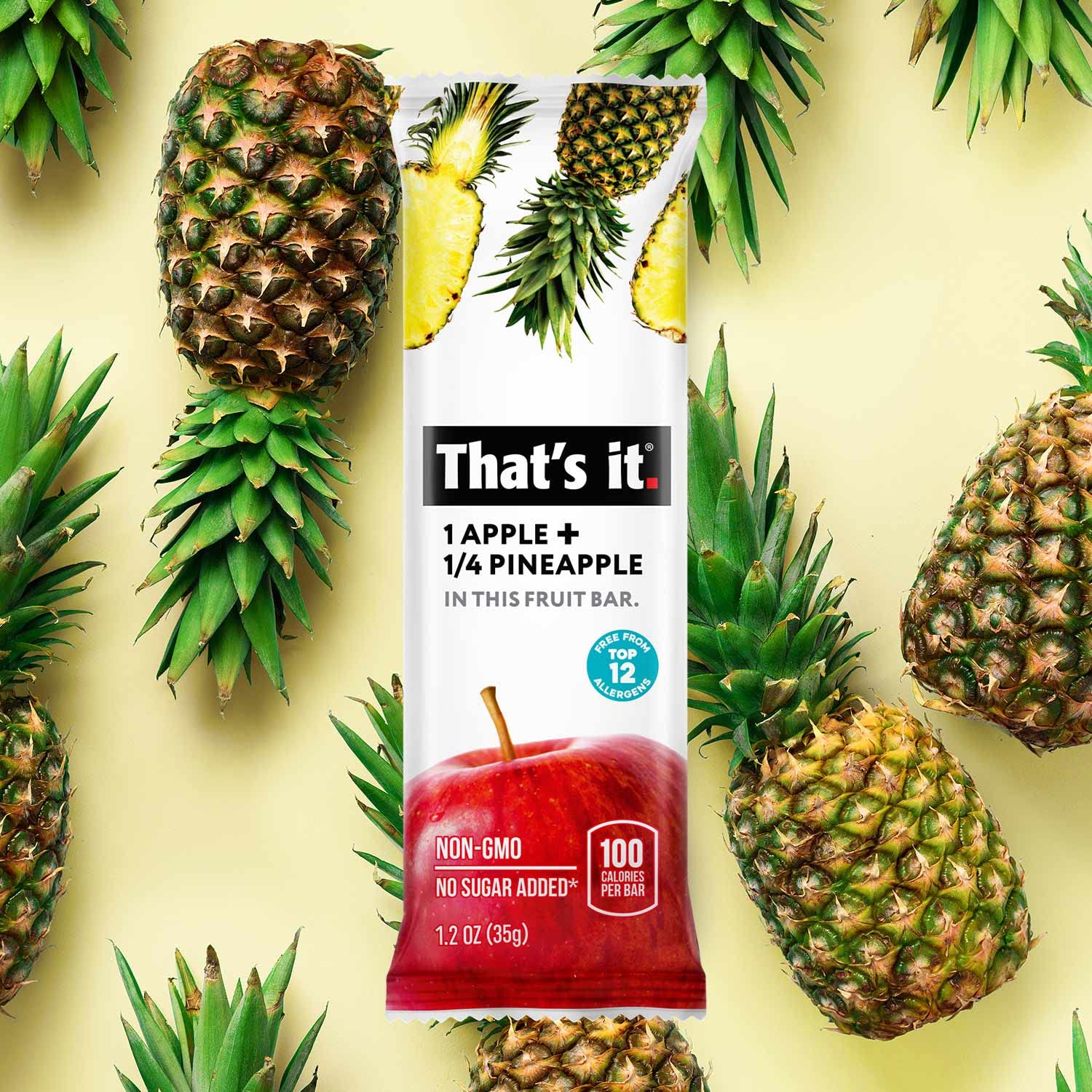 That's it fruit bar ingredient list emphasizes 2-ingredient natural recipe
