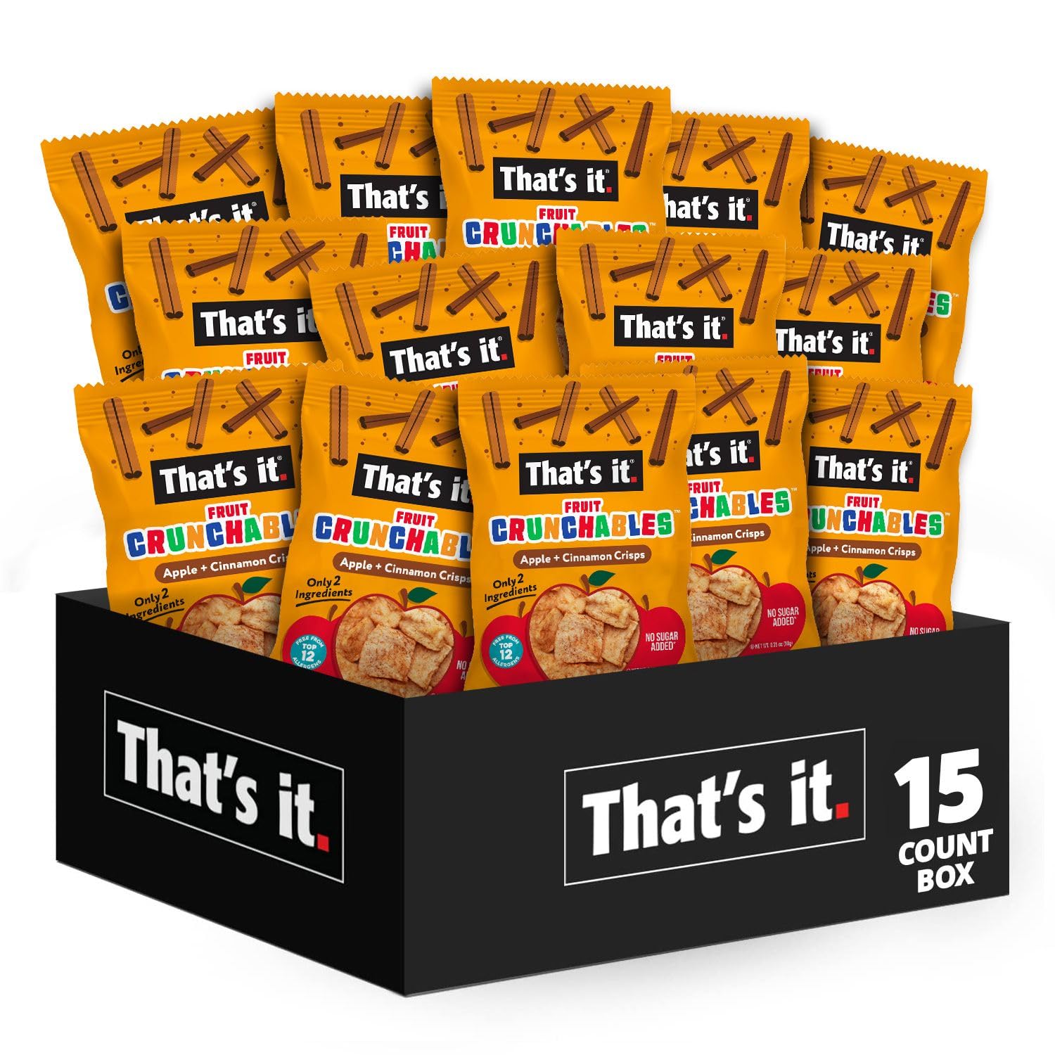 That’s it Fruit Crunchables Apple Cinnamon pouch for kid-friendly lunches