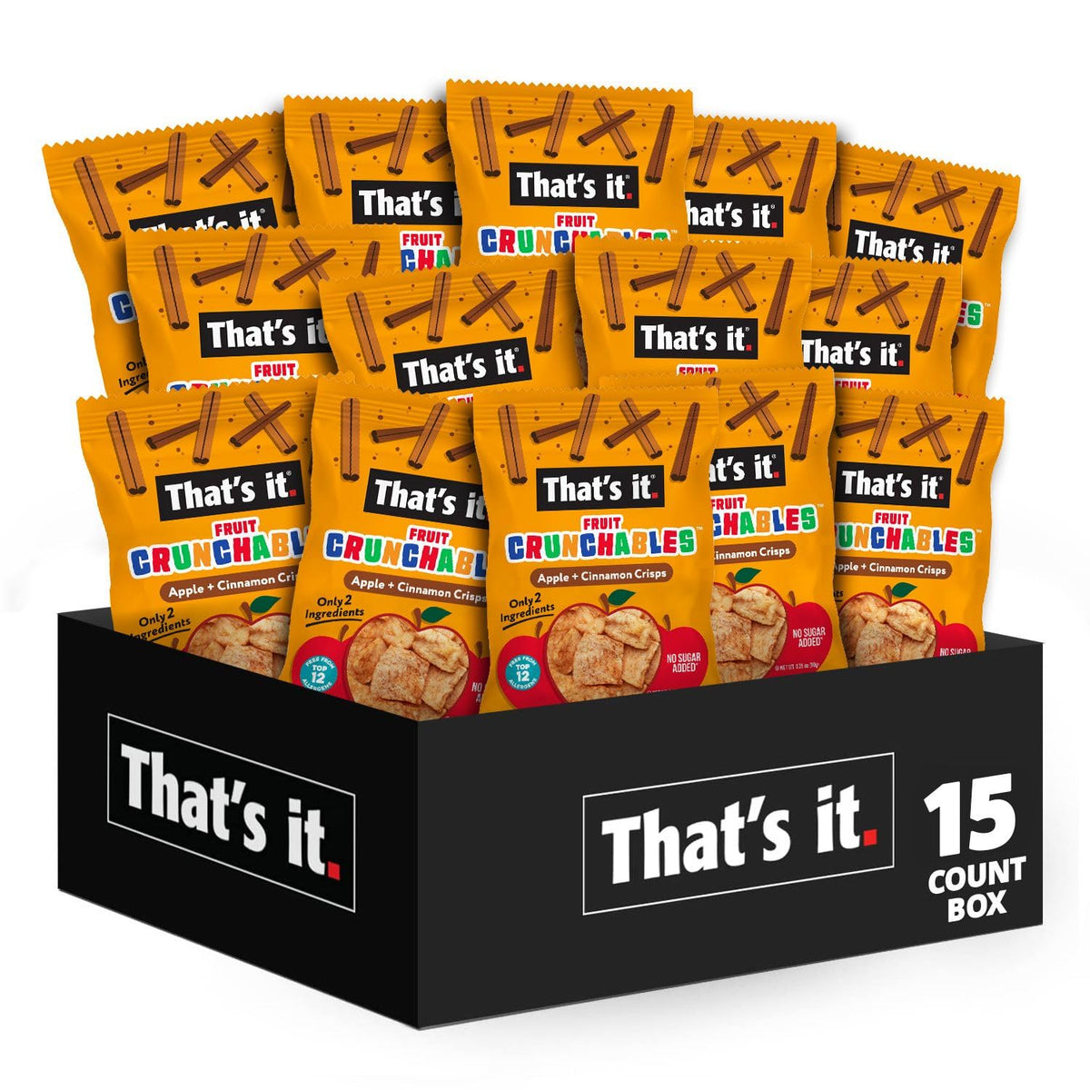 That’s it Fruit Crunchables Apple Cinnamon pouch for kid-friendly lunches