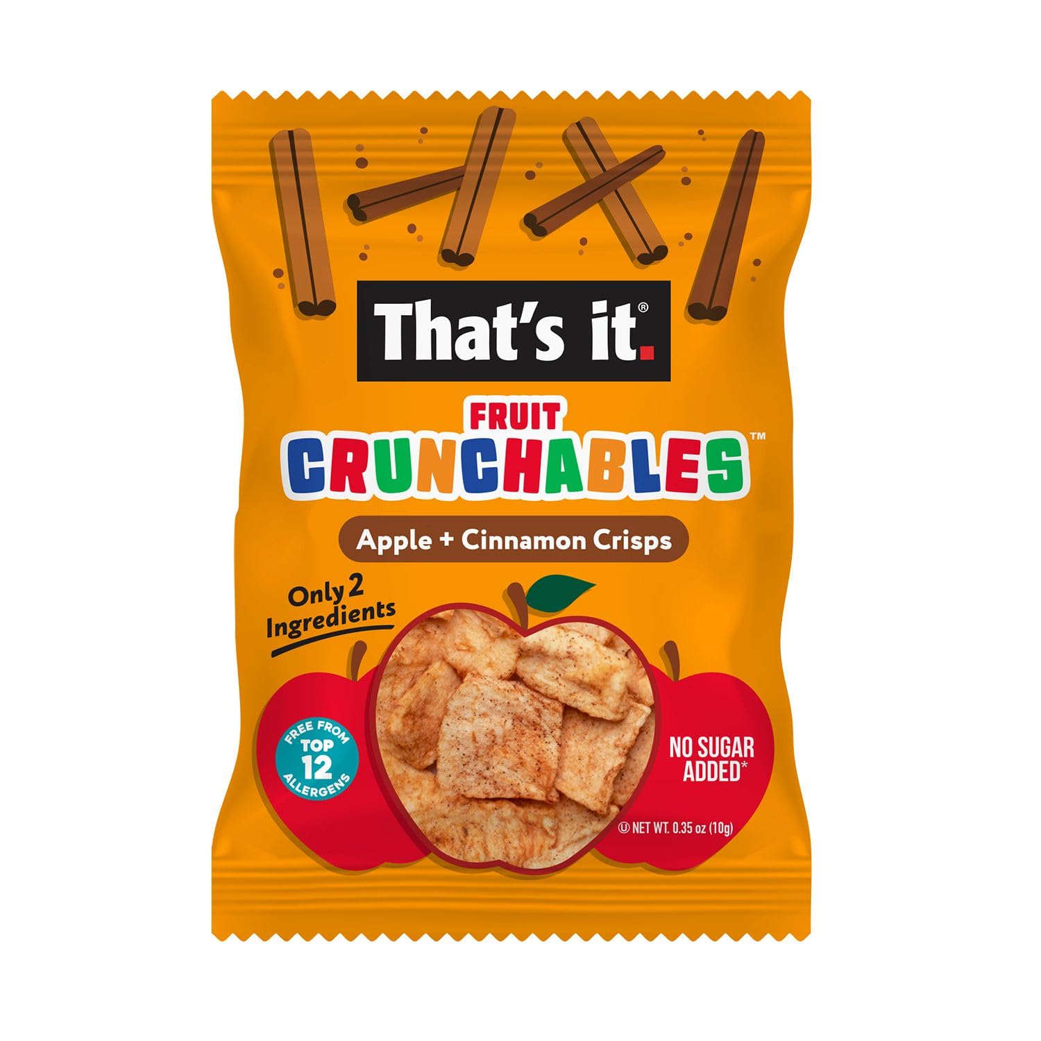 That’s it Fruit Crunchables on-the-go snack pouch for easy snacking