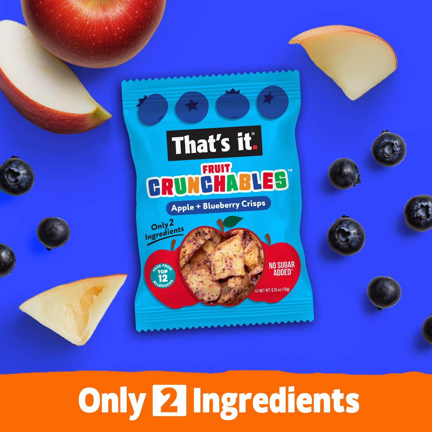 That's It Fruit Crunchables allergen-free snack option practical for classrooms and sensitive eaters.