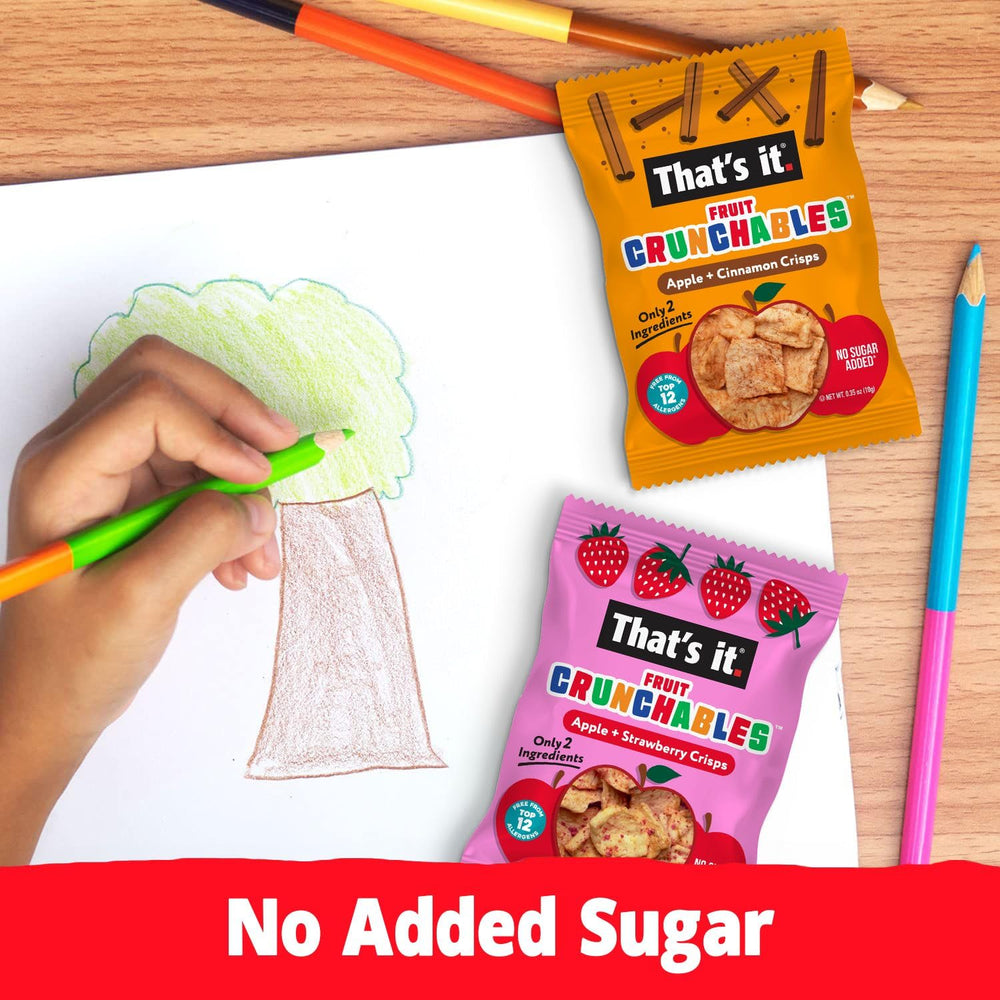 That's it Crunchables shelf-stable packaging keeps freshness for 24 months