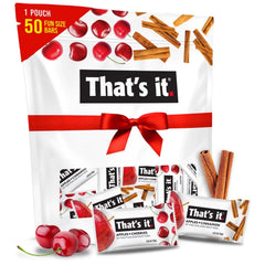 That's it Fun Size Fruit Bars Variety Pack front view showing 50 bars for convenient snacking.