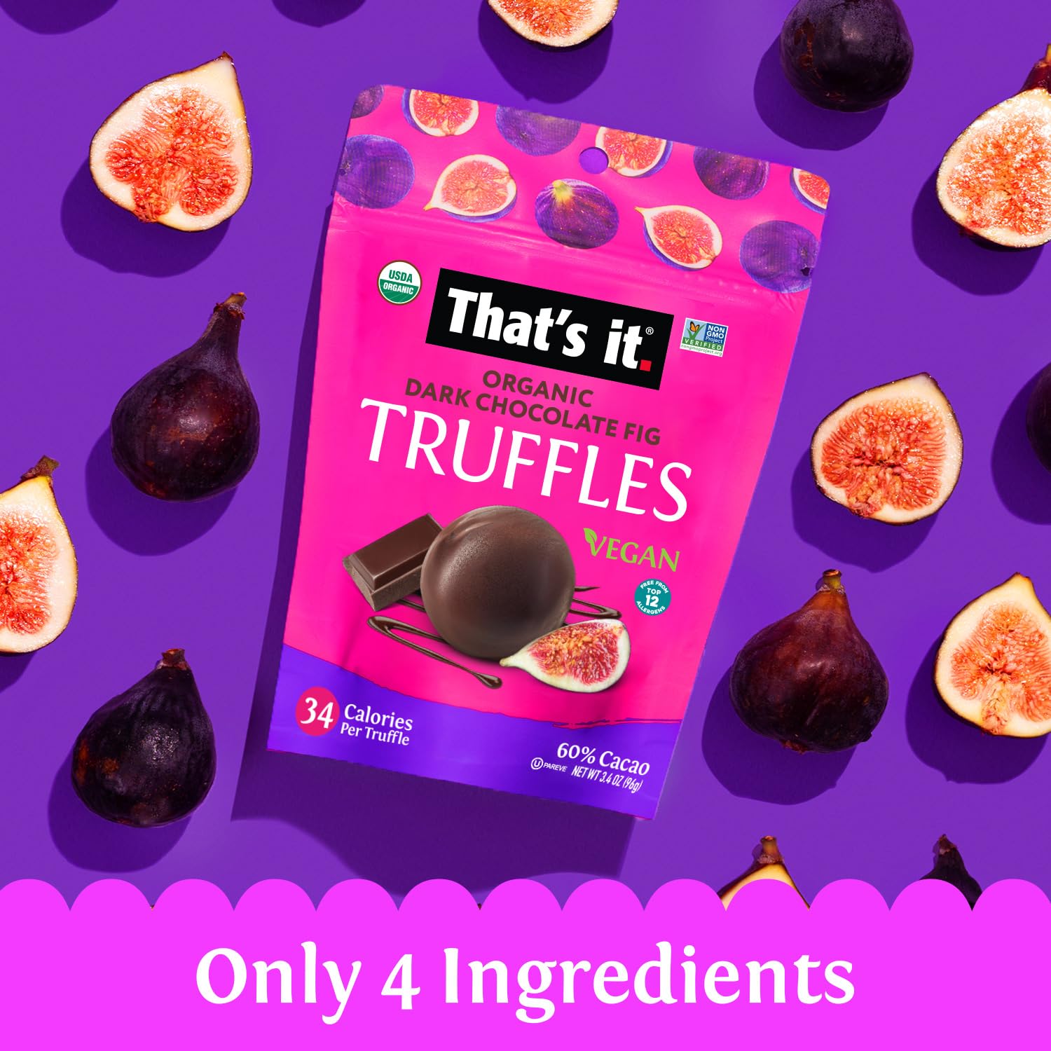 That's it gift box dark chocolate truffles—ready for holidays and celebrations.