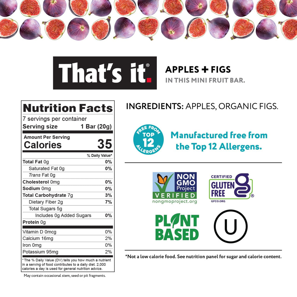 That's it Mini Fruit Bars cherry bar display, convenient snack.