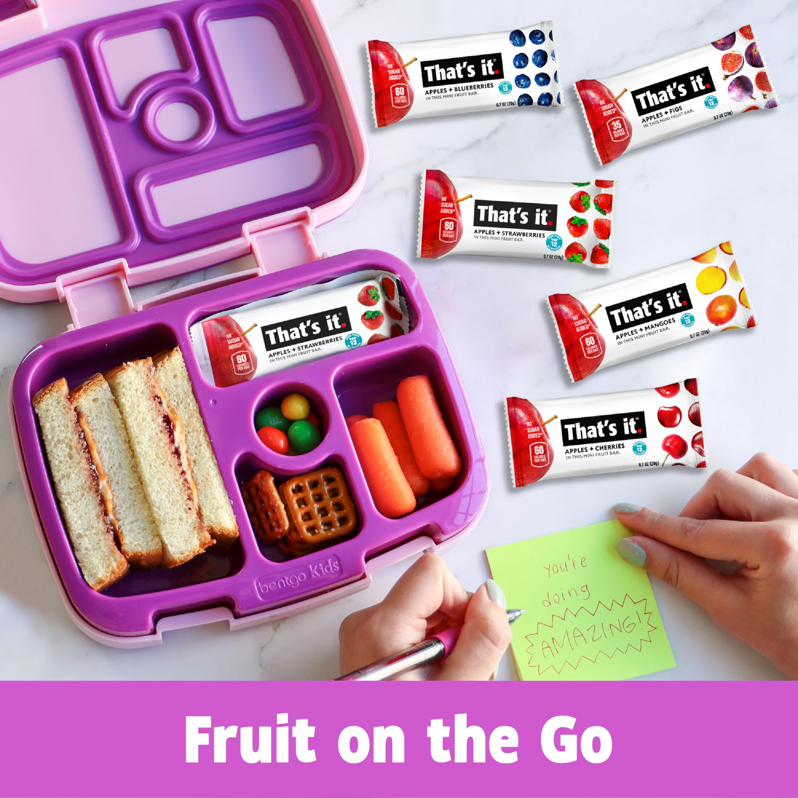 That's it Mini Fruit Bars family snack, suitable for kids and adults.