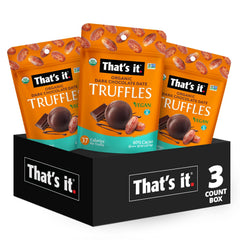 That's it Organic Dark Chocolate Date Truffles box, ideal gift packaging and vegan treat.