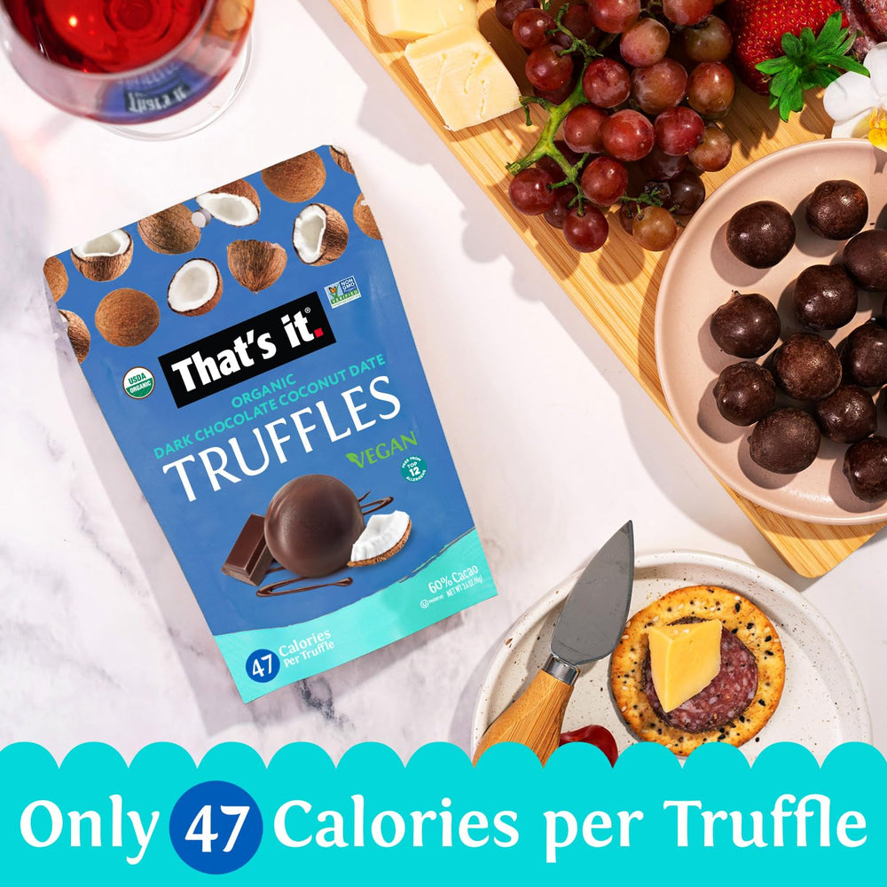 That's it organic dates and coconut ingredients close-up highlight natural sweetness