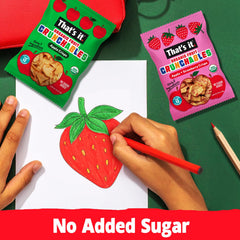 That's it Apple Strawberry Crunchables pouch for convenient snacking
