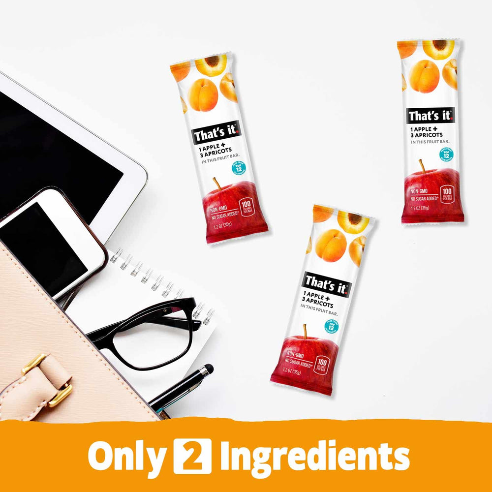That's it pear-fruit-bar on-the-go snack for busy mornings