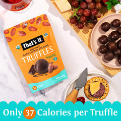 That's it truffles gift packaging, elegant and box-ready for holidays.