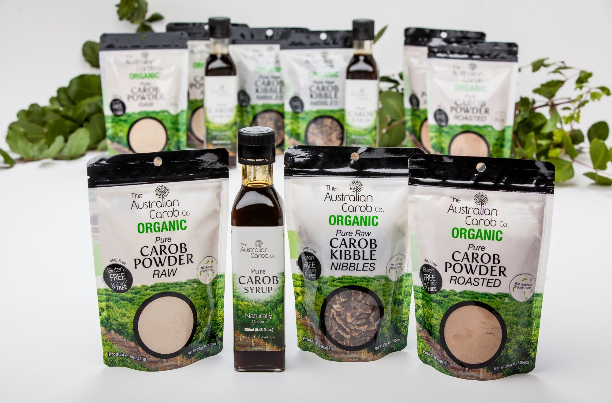 The Australian Carob Co smoothie bowl scene with rich color and cocoa-like aroma