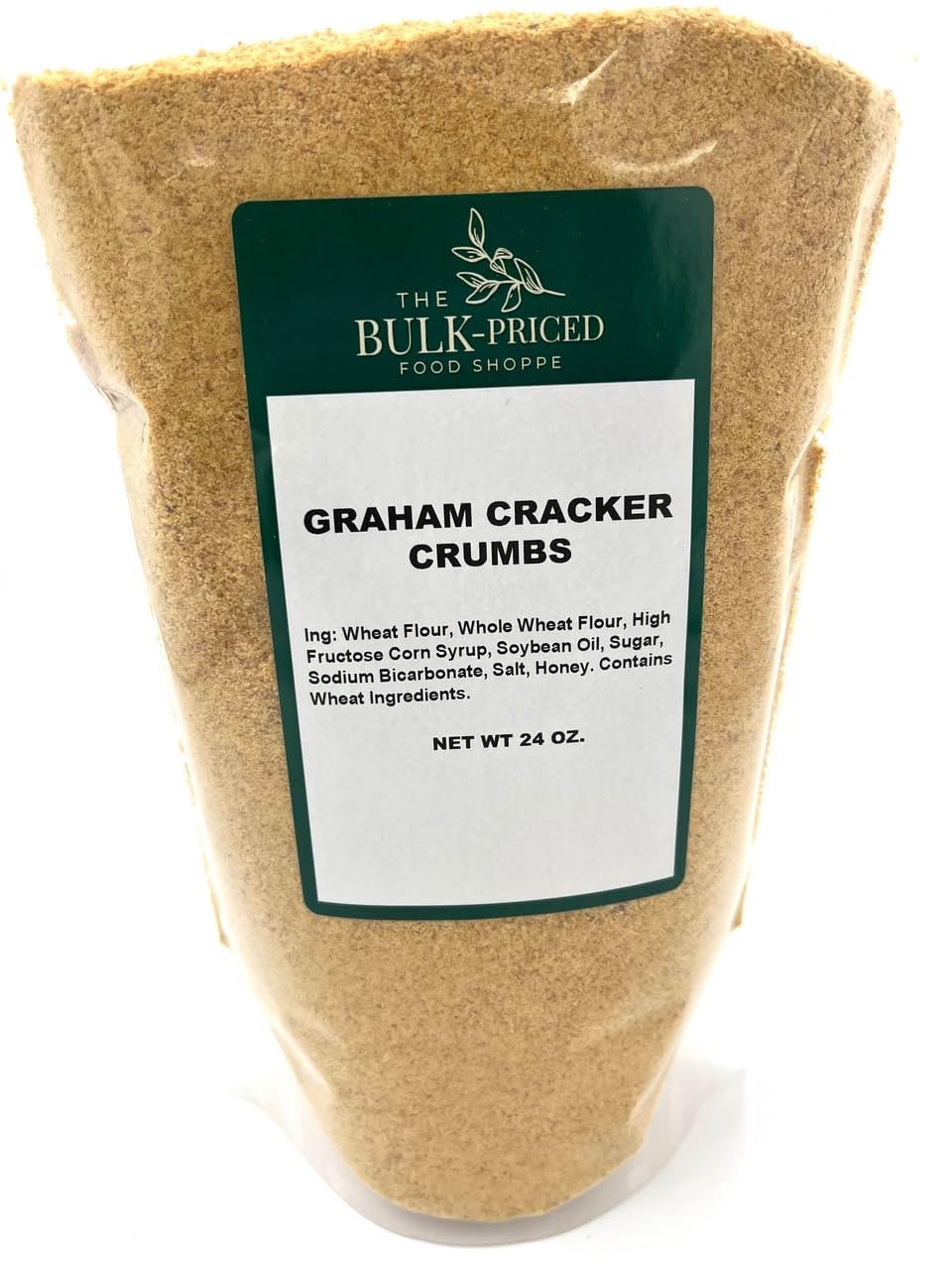 The Bulk-Priced Food Shoppe graham cracker crumbs in resealable bag for fresh crusts.