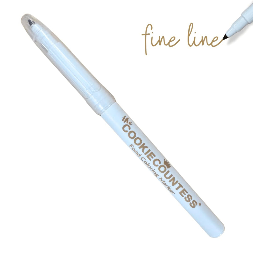 The Cookie Countess beige marker label confirms kosher-certified, allergen-free quality.