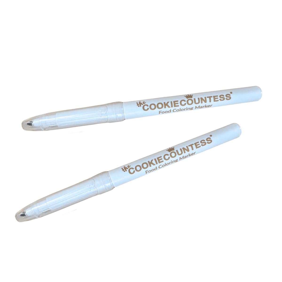 The Cookie Countess beige fine tip marker outlines cookie designs with clear contrast.