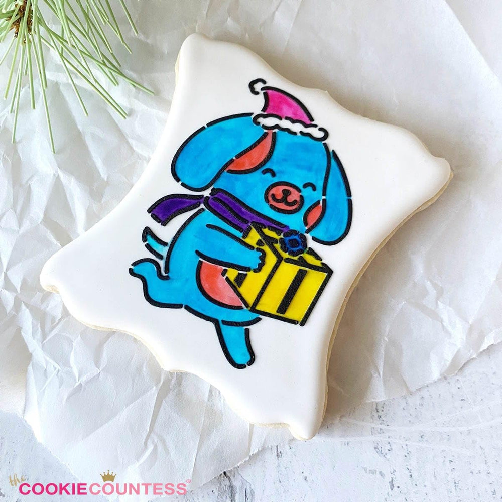 The Cookie Countess PYO edible paint in orange for warm designs on cookies.