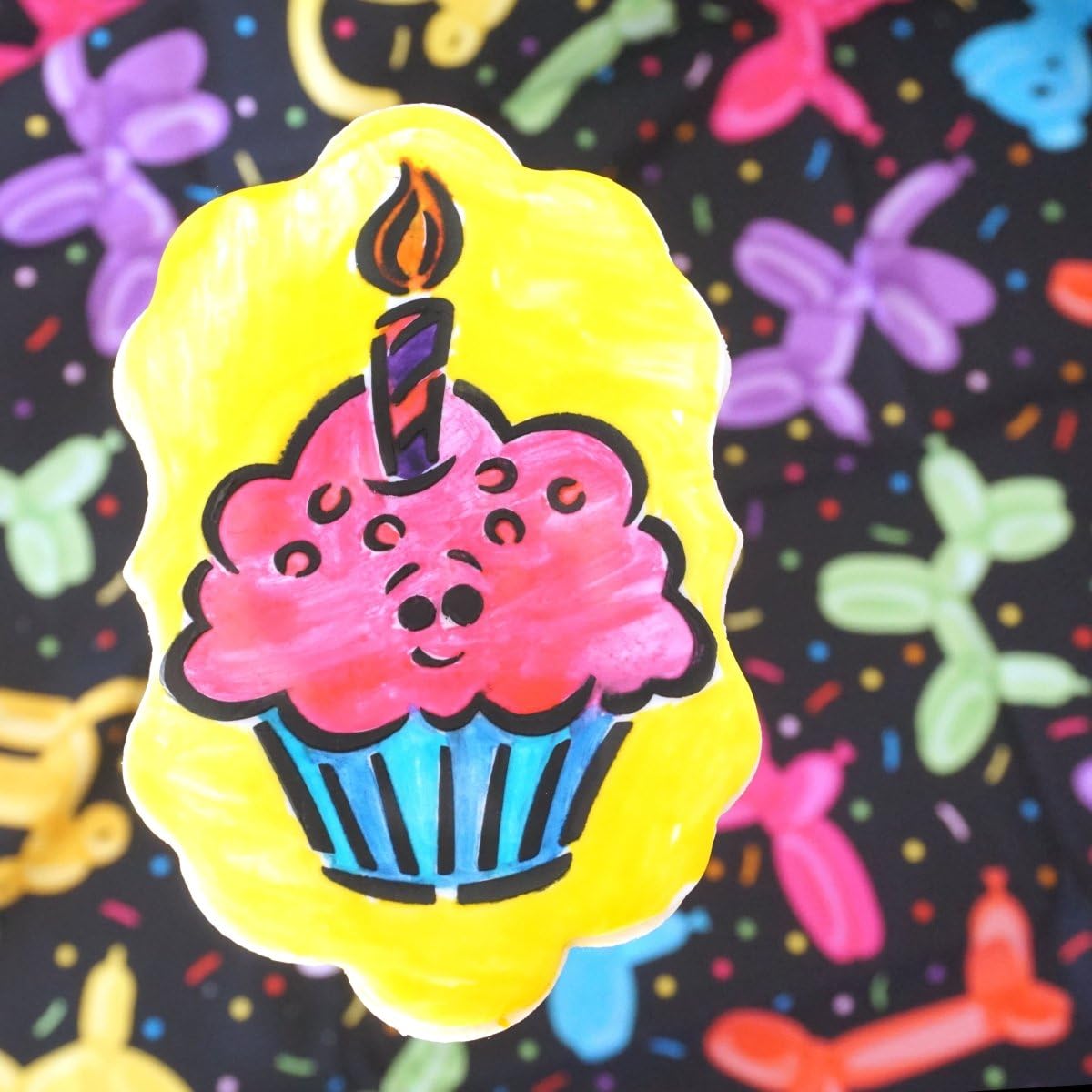 The Cookie Countess PYO edible paint in pink for playful cookie art.